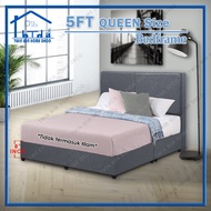 [Twin Win Home] CLARYON Queen Size Fabric Divan Bedframe/Headboard + 8 Inch Bed Base/Divan/Katil Que