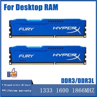 4GB 8GB 16GB 32G DDR3/3L 1333Mhz 1600MHz 1866Mhz PC3-10600/12800/14900 Kingston HyperX Desktop Memor