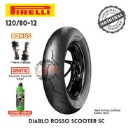 Pirelli Diablo Rosso Scooter SC 120/80-12 Ring 12 120/80 Soft Compound Tubeless Tubeless Scoppy Geni