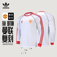 Adidas Manchester United Home Jersey Male Adidas Red Devil Copy 1991 Yuan Year Long-Sleeved Jersey J