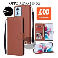 Flip Case Oppo Reno 11F 5G Premium Flip Case Leather Wallet - Hp Wallet Case