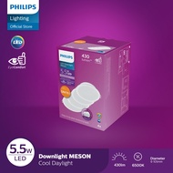 PUTIH Philips Downlight LED Meson 59447 090 5.5W 65K White - Package 3 Free 1