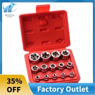 14Piece E-TORX Socket Set Premium Female Torx Socket Set Star Socket Set Torque Socket Set External 
