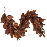 Cross-Border 72 "Brown Magnolia Leaf Garland 72" Brown Magnolia Leaf Garland