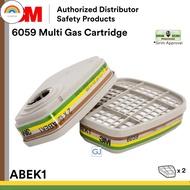 RD 3M 6059 Multi Gas Cartridge / ABEK1 / CE & SIRIM / 6006 Cartridge Discontinued / Use with 6200 65