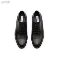 《819》▽ DAPPER รองเท้าหนังทำงาน แบบผูกเชือก Cap-Toe Oxford Dress Shoes สีดำ (HBKB1645OC3)
