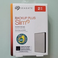Seagate Backup Plus Slim 2TB USB 3.0 外置硬碟 銀色 STHN2000401 香港行貨