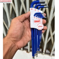 JAPANESE blue hexagonal ball set of 9 pieces 1.5-10mm TLC-S9NBL EIGHT