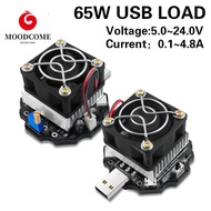 MOODCOME Electronic Load 65W 5v 12v 24v Power Supply Checker Battery Detector Battery Monitor Discha