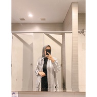 KEMEJA . Anyostore AB28 Women's Formal Striped Office Shirt Top 9CK