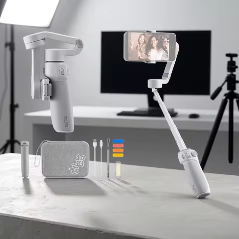 ZHIYUN Official Smooth Q4 Smartphone Gimbal 3-Axis Handheld Stabilizer Phone Gimbals for iPhone 15 p