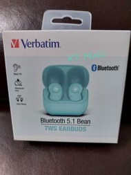 Verbatim 藍牙 5.1 豆型 無線耳機 Bluetooth 5.1 Bean TWS EarbudsTiffany Blue 薄荷綠 藍牙耳機