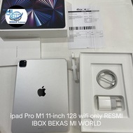 IBOX | IPAD PRO M1 2021 11" 128gb 128 Wifi Bekas second resmi murah