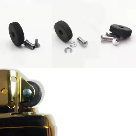 Classic Lighter Steel Wheel Nut Screws Rivets Set For Zippo Zorro Petrol Lighters Repair Insert Spar
