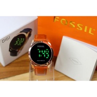 Unisex FS 4130YK LED Touch Screen Leather Strap Watch