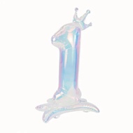 1PC 40inch Kids Birthday Colorful Transparent Number Balloon 1 2 3 4 5 6 7 100Days Standing Digital 