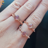 Super 7 S925 Silver Rose Gold Rings