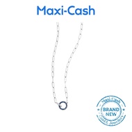 Circular Interlaced Necklace in 18K White Gold