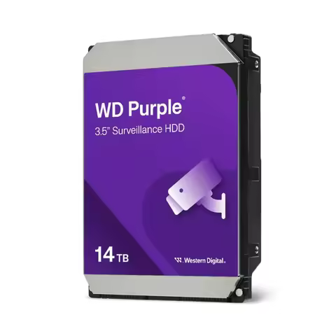 WD Purple 14TB HDD Surveillance Internal Hard Drive Disk 3.5" 7200RPM SATAIII Harddisk for Recorder 