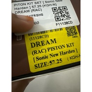 piston sonic f1 57.25 kepala tebal siap mesin 4valve