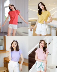 NARA 19 SHOP 💥 เสื้อยืดแขนในตัว ผ้าร่องยูนิโค่ 💥งานป้ายGi-ants