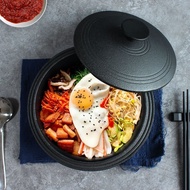 ST/🎀Cast Iron Pot Korean Stew Pot Bibimbap Pot Household Pig Iron Claypot Rice Soup Pot Induction Cooker Applicable to G