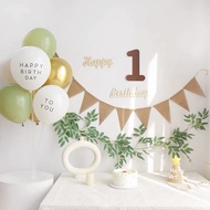 Simple, gentle INs style birthday decoration Set