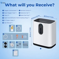 【In Stock】 VARON Home oxygen concentrator,1-7 L/min adjustable oxygen flow, 0.5-4 hrs adjustable tim