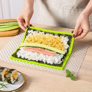 Japanese Sushi Roller Mat Silicone Home Kitchen Diy Sushi Rice Seaweed And Vegetable Roll Rice M0h7