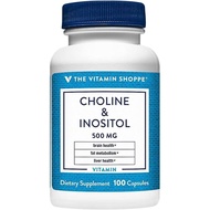 The Vitamin Shoppe Choline Inositol 500MG, Once Daily Supplement (100 Capsules)