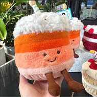 Birthday Gift 25th Anniversary Limited Orange Cake Plush Toy with Anti-dust Bag Valentine's Day Gift