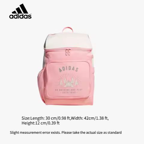Adidas Teen Backpack 2025 Autumn Lined Strap Flip Bag KC0277