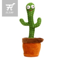 TTC Dancing cactus toy recording talking rechargable plush toys with lights120 Music Songs