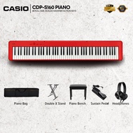Casio CDP-S160RD 88-key Digital Piano with Edifier W600BT Headphone RED (CDPS160 / CPS S160 / CDP-S1