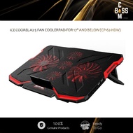 ICE COOREL A2 5 FAN COOLERPAD-FOR 17" AND BELOW (CP-62-HDW)