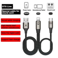 Cáp chuyển đổi hỗ trợ sạc và kết nối mic thu âm không dây GoChek