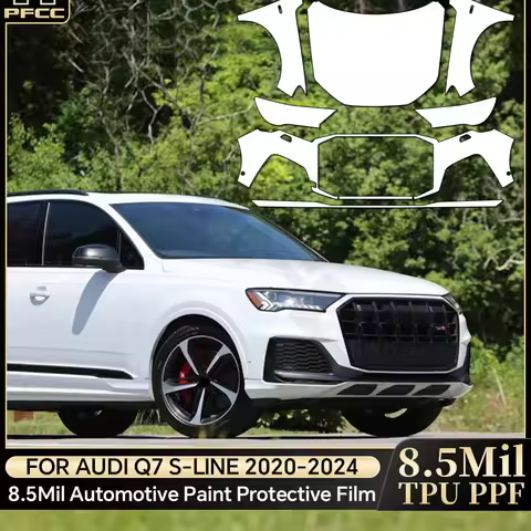 For Audi Q7 S-Line 2020-2024 8.5Mil TPU Paint Protection Film Car Body Bumper Pre-cut PPF Bra Anti-S