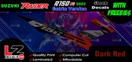Suzuki Raider 150 Fi (2022) Satria Version Stock DecalS / Stickers with Freebies