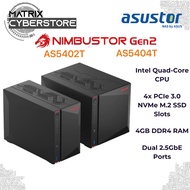ASUSTOR NIMBUSTOR 2 Gen2 AS5402T AS5404T 2Bay 4Bay NAS - Hard Drive & SSD, QuadCore Intel CPU, 4GB D