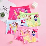 Cartoon Cartoon Princess Disney Princess Children's Boxer Briefs Soft Comfortable No Butt Female Bab