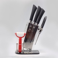 EVERRICH 5-in-1 Professional Kitchen Set Scissor Peeler Cleaver Multi Purpose Stainless Steel Knife 