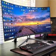 32inch curved LCD144HZ Monitor2K Computer27Internet cafe games165HZ Hd34Fishbone screen