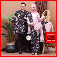 Baju Batik Couple Kebaya Keluarga Set Pakaian Sarimbit Brokat Seragam