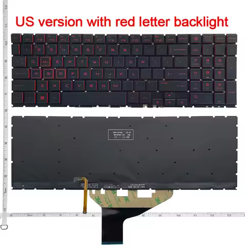 US/RU/SP RGB Backlit Laptop Keyboard For HP OMEN 15-DC 15T-DC 15-DH TPN-Q211 C143