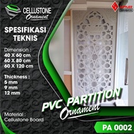 PVC Partisi Pembatas Ruangan tahan air type PA0002 - Cellustone tebal 5mm Variasi Ukuran
