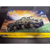 Italeri 1/35 Sd.Kfz.234/4 7.5cm Panzerjä ger Italy Produced, Brand New Unassembled, Plastic Material