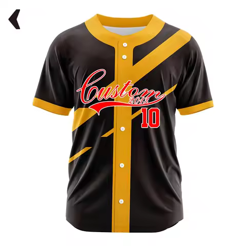 Custom Men Baseball Sublimation Jersey Custom Team Shirt Button Baseball Jerseys Personalized Print 
