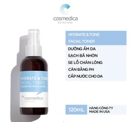 Cosmedica - Nước Cân Bằng Cosmedica Dưỡng Ẩm Da Dạng Xịt 120ml Hydrate & Tone Rosewater Witch Hazel