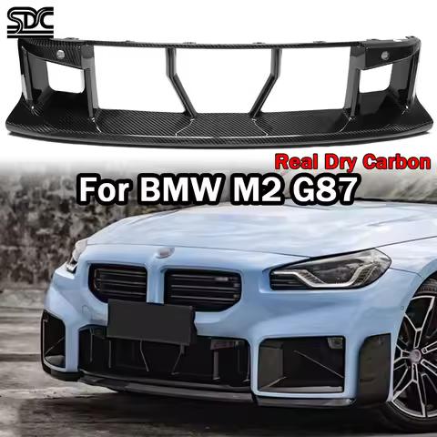 Bumper Racing Lower Center Grills For BMW M2 G87 CS 2023+ Auto Real Prepreg Dry Carbon Fiber Front G
