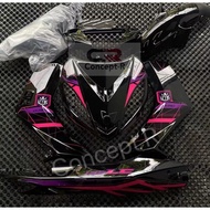 Mseki/HLD Cover Set LC135 (V1) Design Y15ZR Black Pink/Red/Yellow/Blue